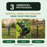 Repelente solar protege quintal, horta e chácara com até 25 m² por unidade