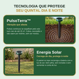 Tecnologia PulsoTerra de vibração no solo e energia solar do repelente