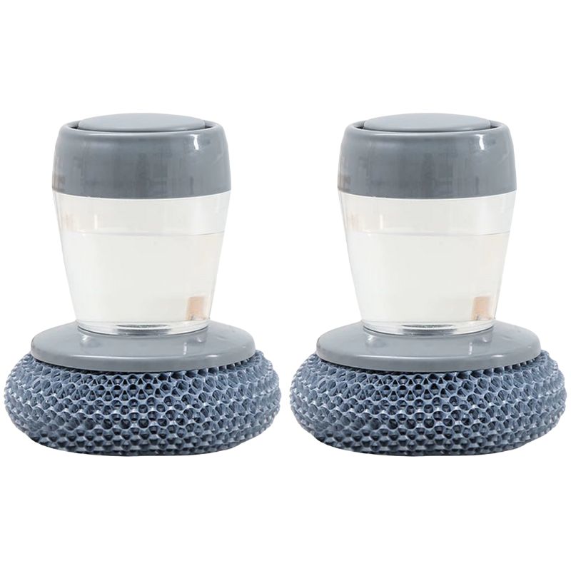 Escova de Limpeza com Dispenser de Detergente - Kit com 2 Unidades