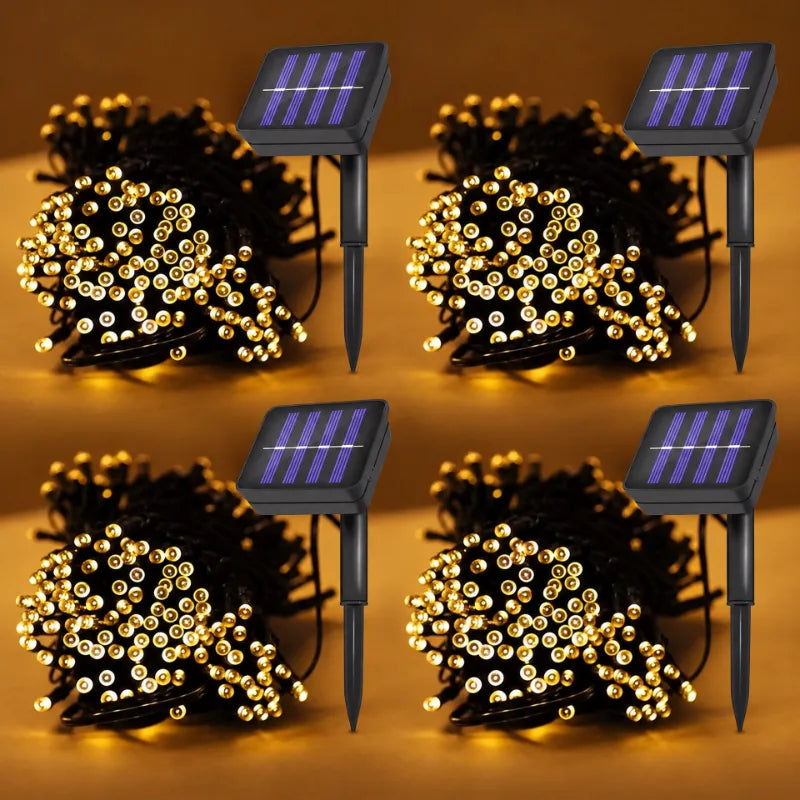 Kit 4 unidades do Pisca-pisca Solar Vagalume